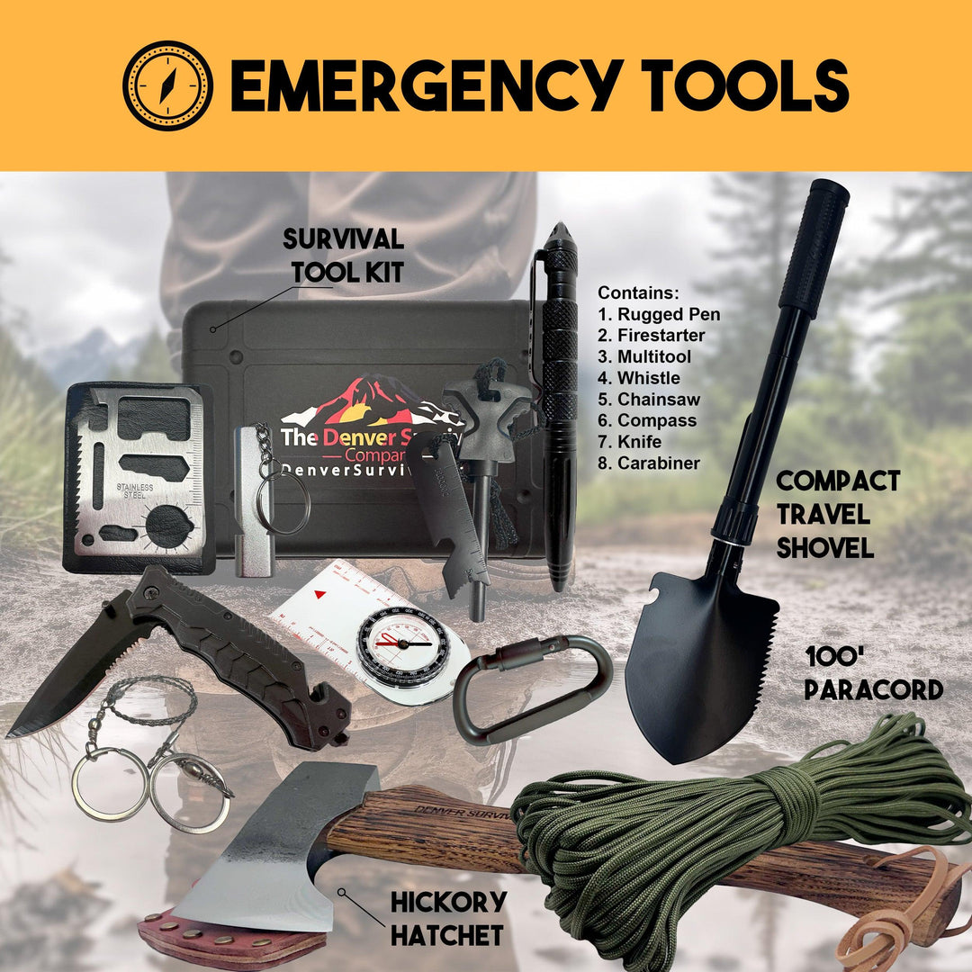 1 Person 72 Hour Survival Bag with Camping Supplies - Denver Survival - bugout bags, survival backpack, survival gear backpack, survival bags
