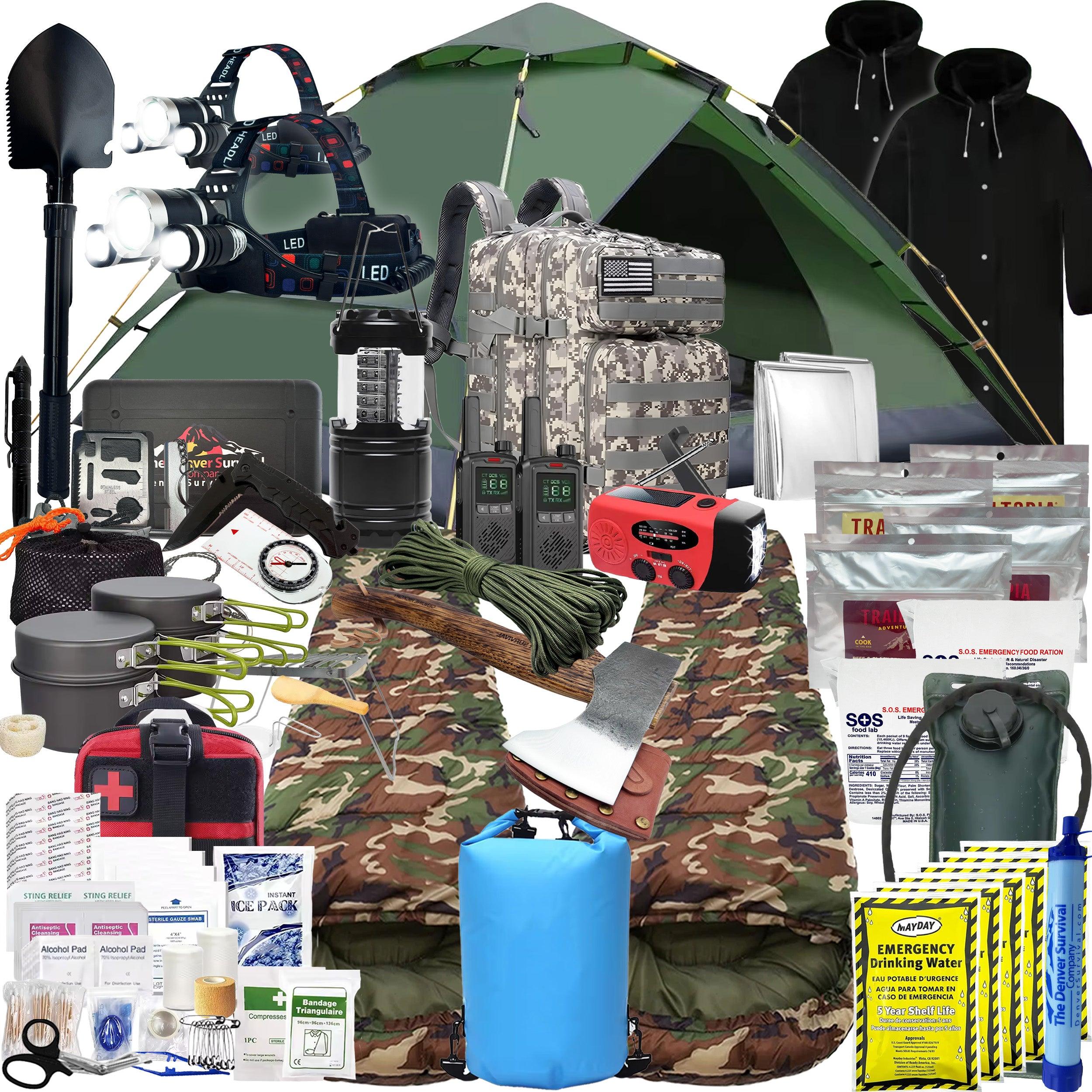 survival gear packages 2 Person 5 Day Survival Bag with Camping Gear