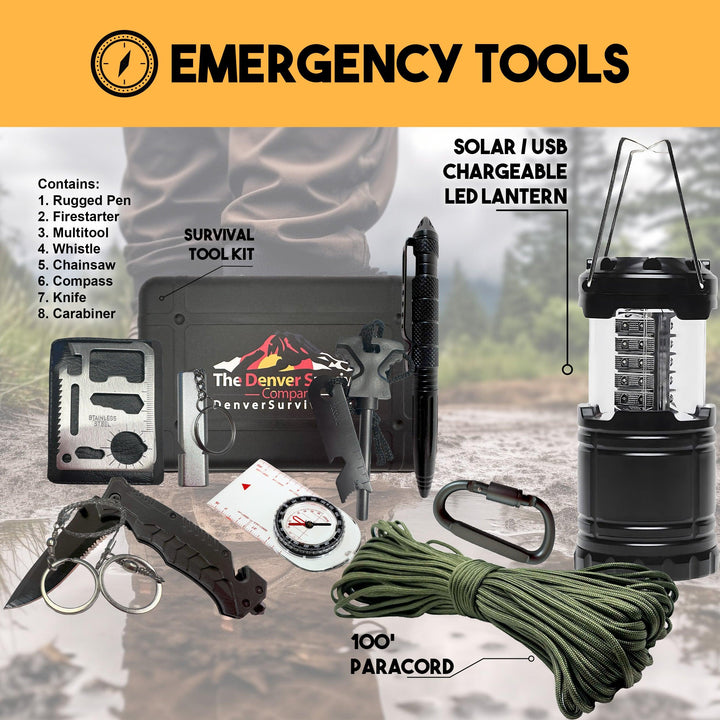 Gluten Free 4 Person 72 Hour Emergency Bug Out Bag Kit - Denver Survival - survival backpack survival gear survival supplies survival equipment