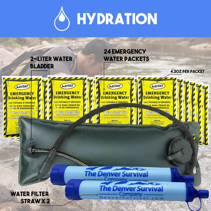 Gluten Free 4 Person 72 Hour Emergency Bug Out Bag Kit - Denver Survival - survival backpack survival gear survival supplies survival equipment