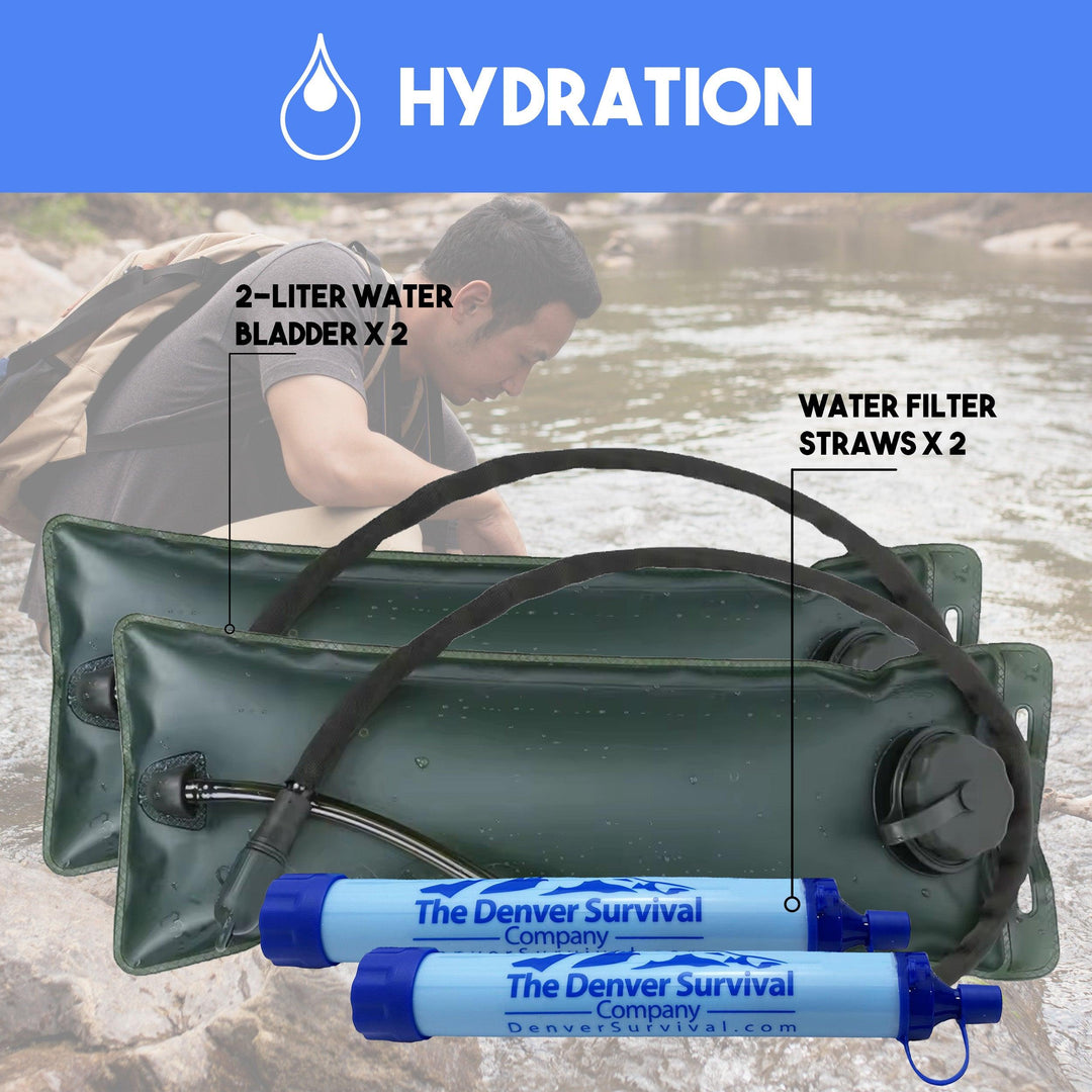 Ultimate 2 Person 72 Hour Bug Out Bag - Upgraded Bug Out Survival Kit - Denver Survival - survival backpack survival gear survival supplies survival equipment