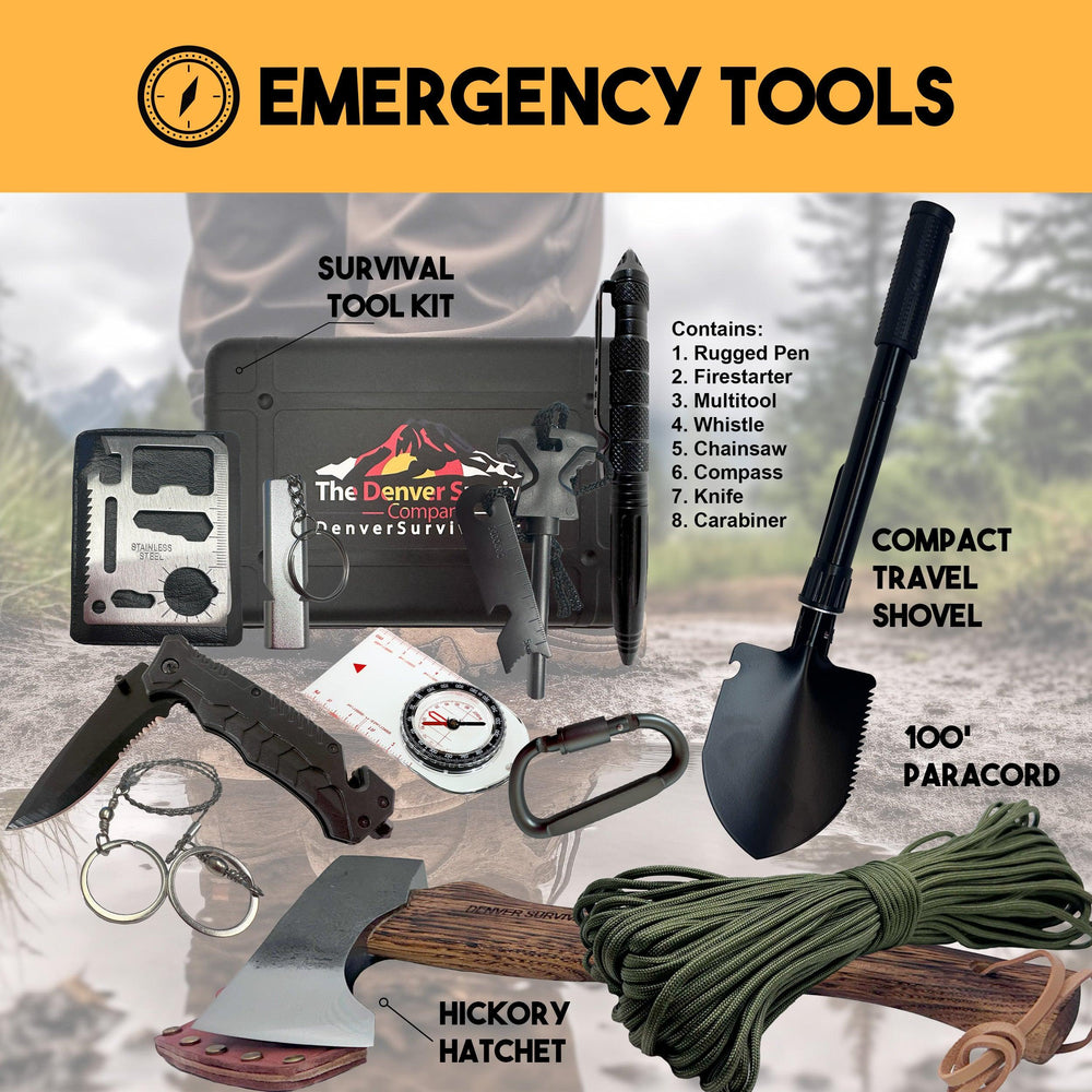 1 Person 72 Hour Survival Bag with Camping Supplies - Denver Survival - bugout bags, survival backpack, survival gear backpack, survival bags