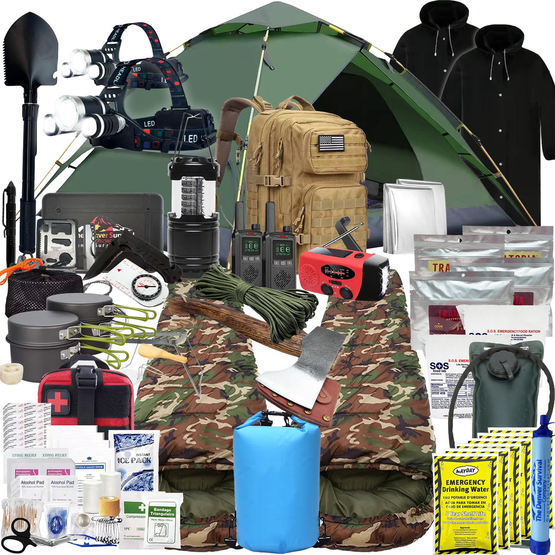 2 Person 5 Day Survival Bag with Survival Tools and Camping Equipment - Denver Survival - survival backpack survival gear survival supplies survival equipment