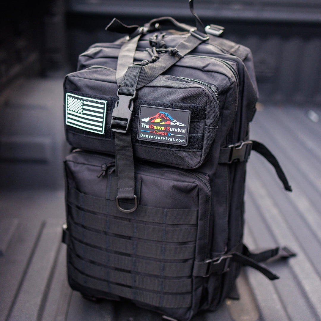 Black 45L Military Tactical Molle Backpack – Denver Survival