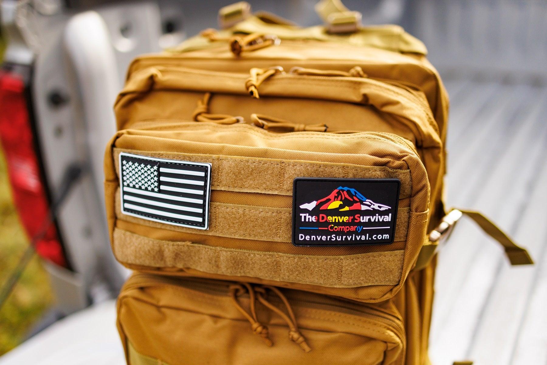 Khaki 45L Military Tactical MOLLE Backpack | Denver