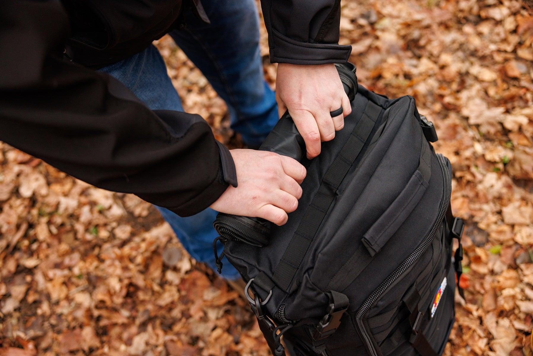 Black 60L Military Tactical MOLLE Backpack