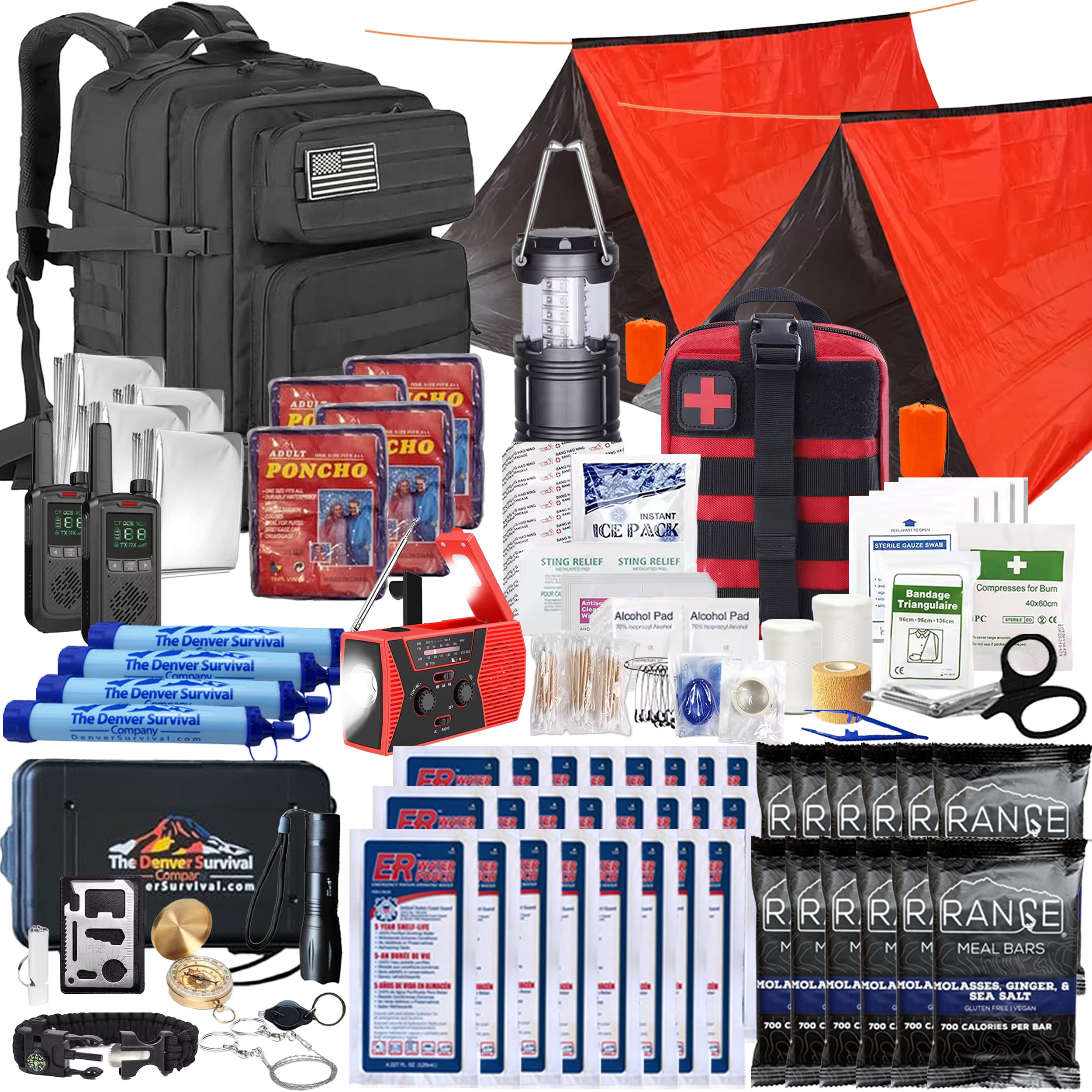 Gluten Free 4 Person 72 Hour Emergency Bug Out Bag Kit