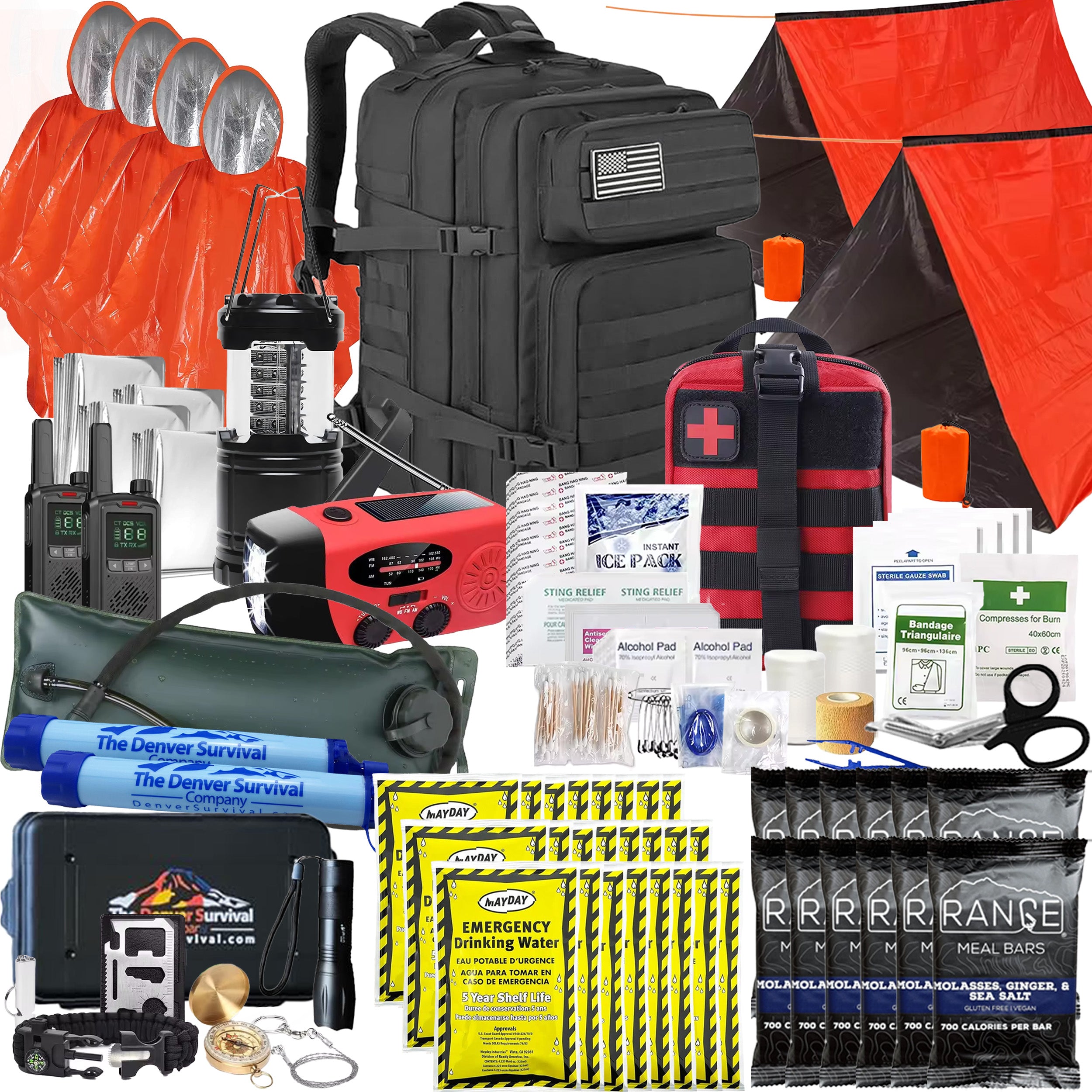 Gluten Free 4 Person 72 Hour Emergency Bug Out Bag Kit