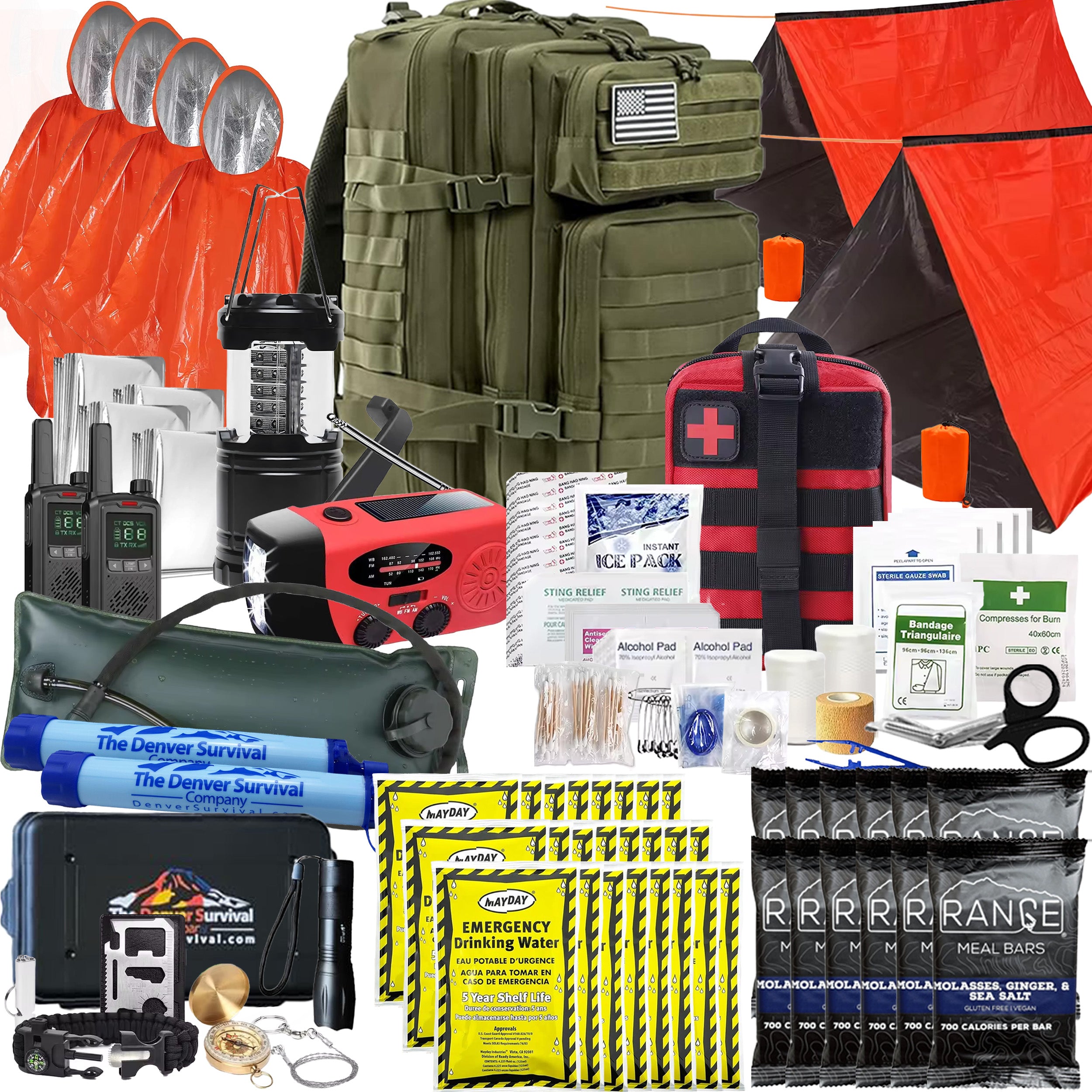 Gluten Free 4 Person 72 Hour Emergency Bug Out Bag Kit