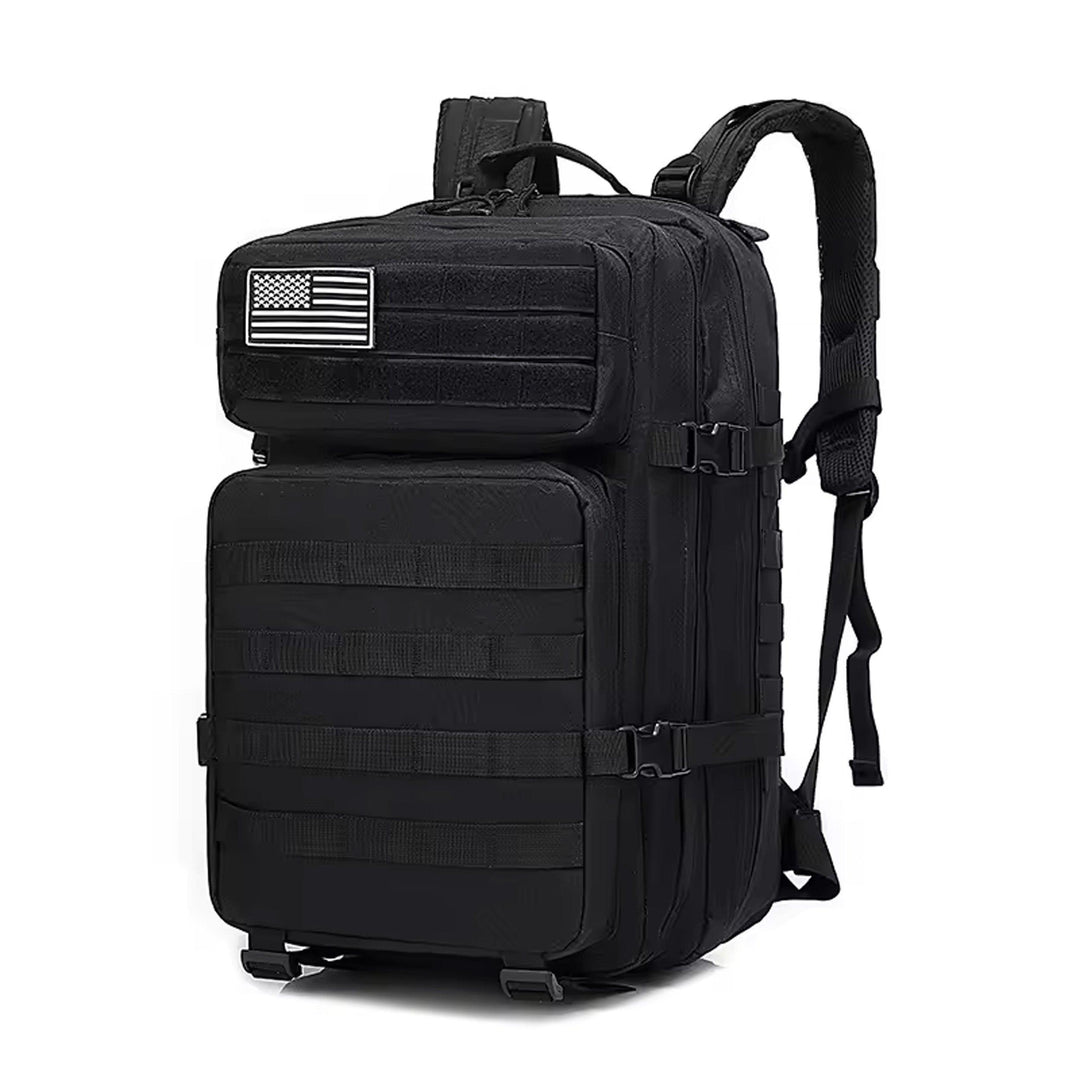 Black 45L Military Tactical Molle Backpack - Denver Survival - survival backpack survival gear survival supplies survival equipment