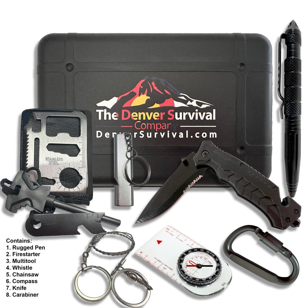 Essential Survival Kit Tools - Denver Survival - survival backpack survival gear survival supplies survival equipment