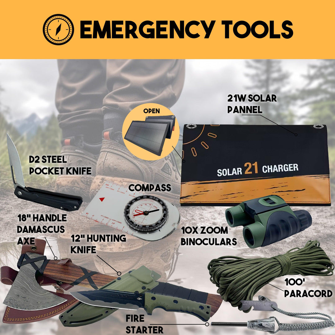 essential survival gear Premium 2 Person 10 Day Survival Backpack