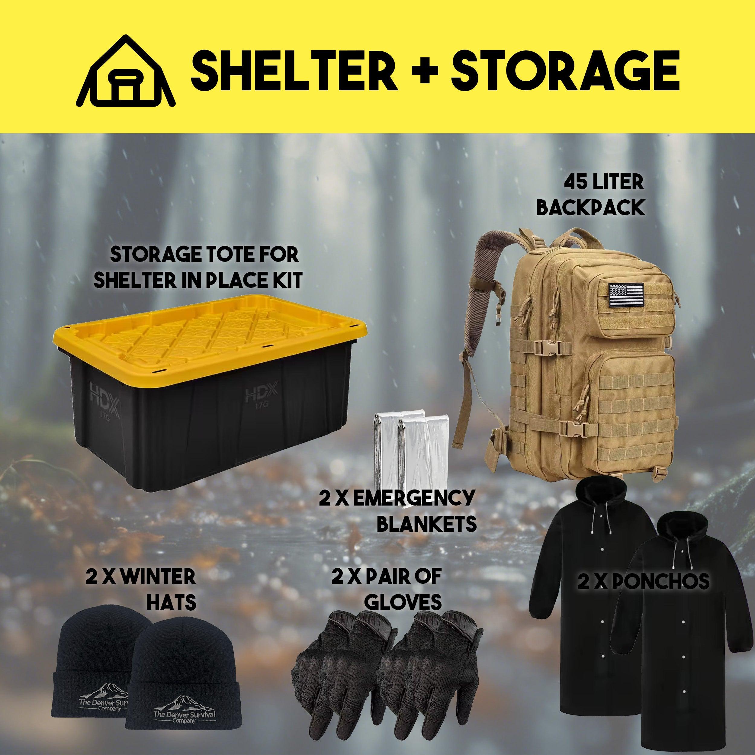 Shelter In Place Survival Bag | 5-Year Shelf Life | Denver