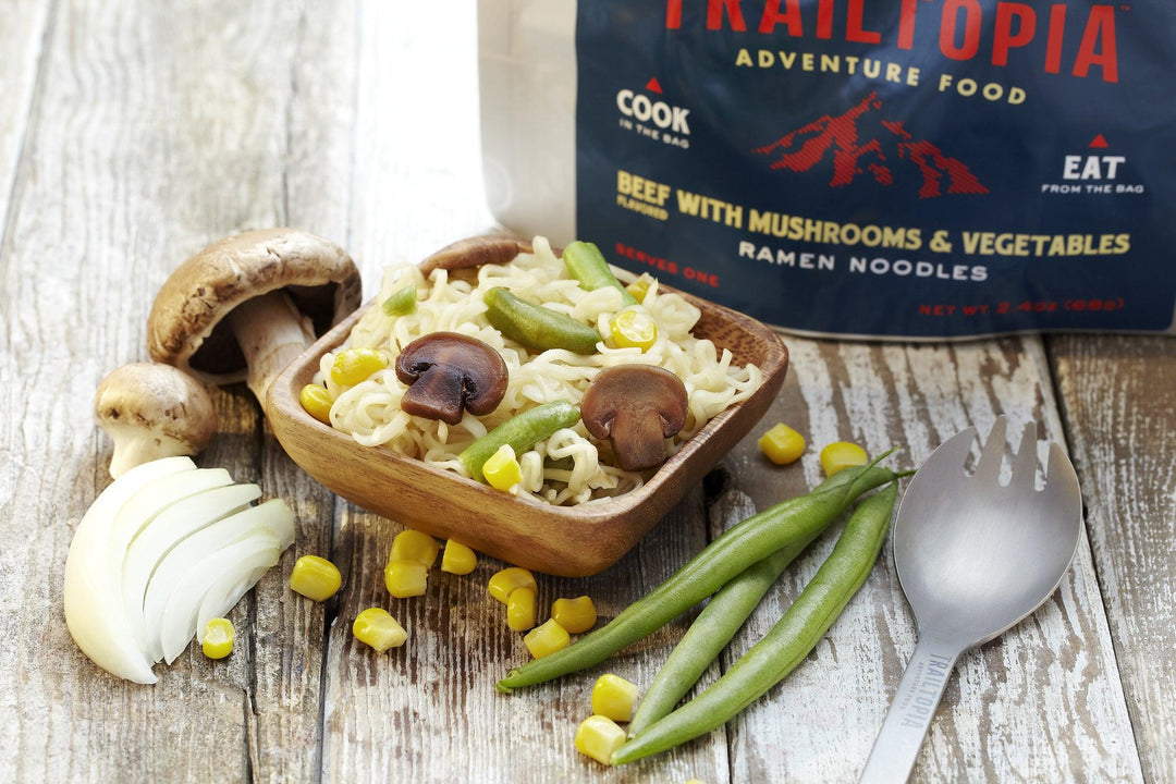 Trailtopia Beef with Mushrooms & Vegetables Ramen Noodles - Denver Survival - survival backpack survival gear survival supplies survival equipment