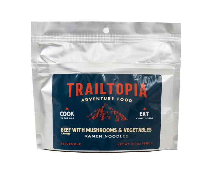 Trailtopia Beef with Mushrooms & Vegetables Ramen Noodles - Denver Survival - survival backpack survival gear survival supplies survival equipment